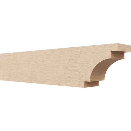 Ekena Millwork 4in. W x 6in. H x 28in. L Mediterranean Woodgrain TimberThane Rafter Tail, Primed Tan RFTUR04X06X28MEDRCPR